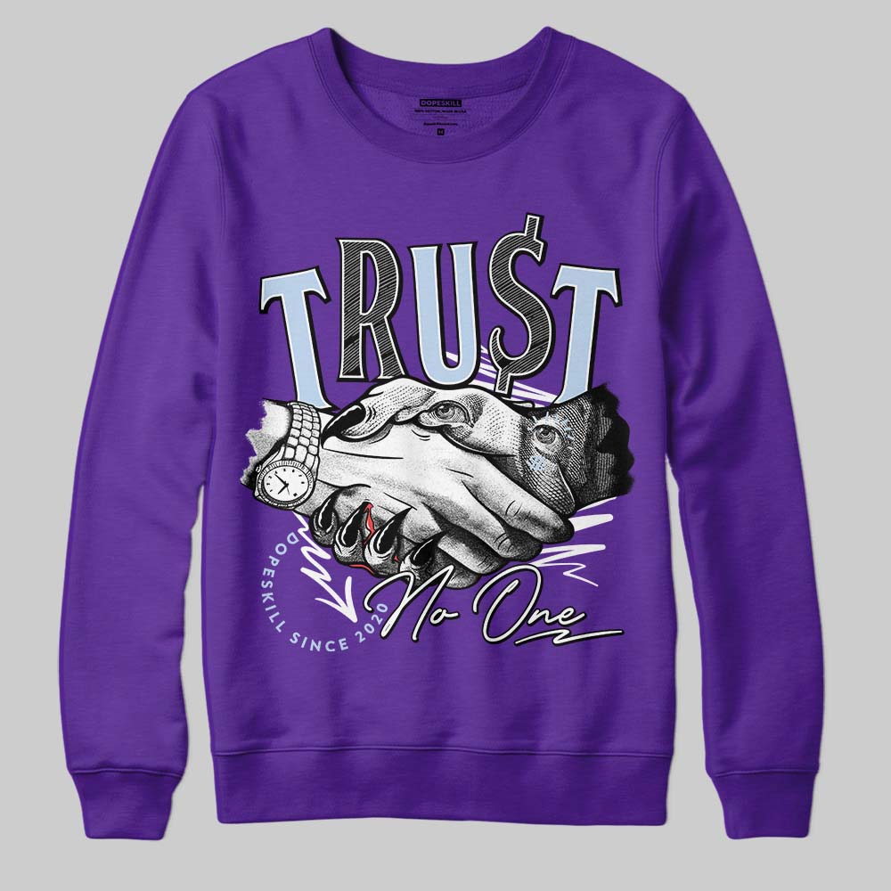 Grape 5s superstreetwear Sweatshirt Trust No One Graphic