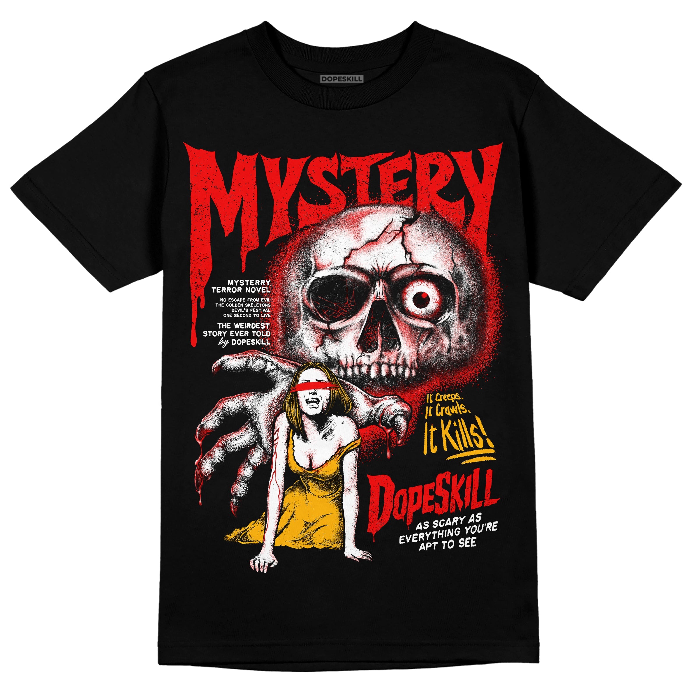 Red Collection superstreetwear T-Shirt Mystery Ghostly Grasp Graphic
