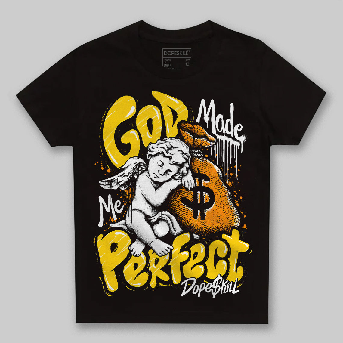 Yellow Ochre 6s superstreetwear Toddler Kids T-shirt God Made Me Perfect Graphic