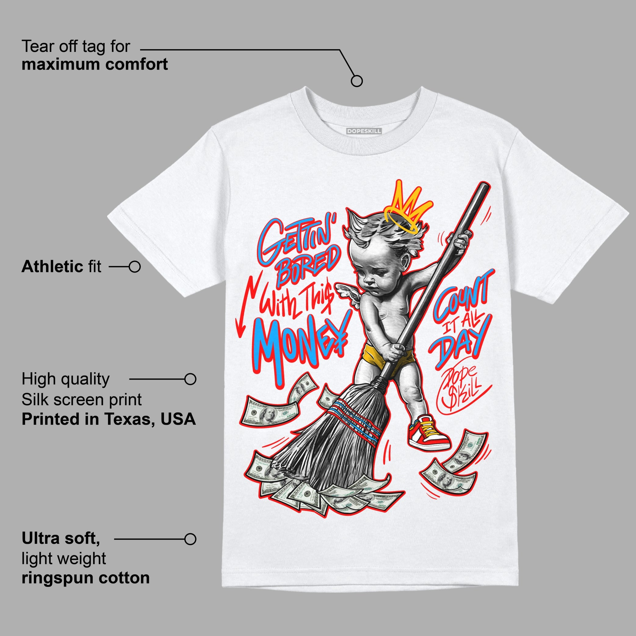 Fruity Pebbles Dunks superstreetwear T-Shirt Gettin Bored With This Money Graphic