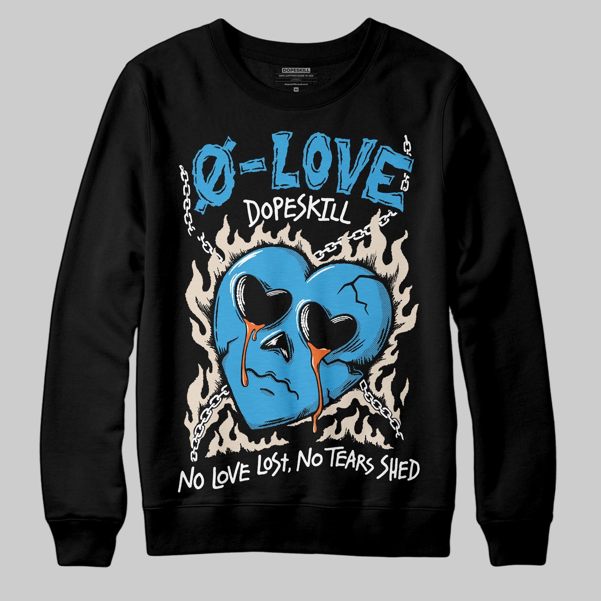 UNC Reimagined 1s superstreetwear Sweatshirt Crying Heart Graphic