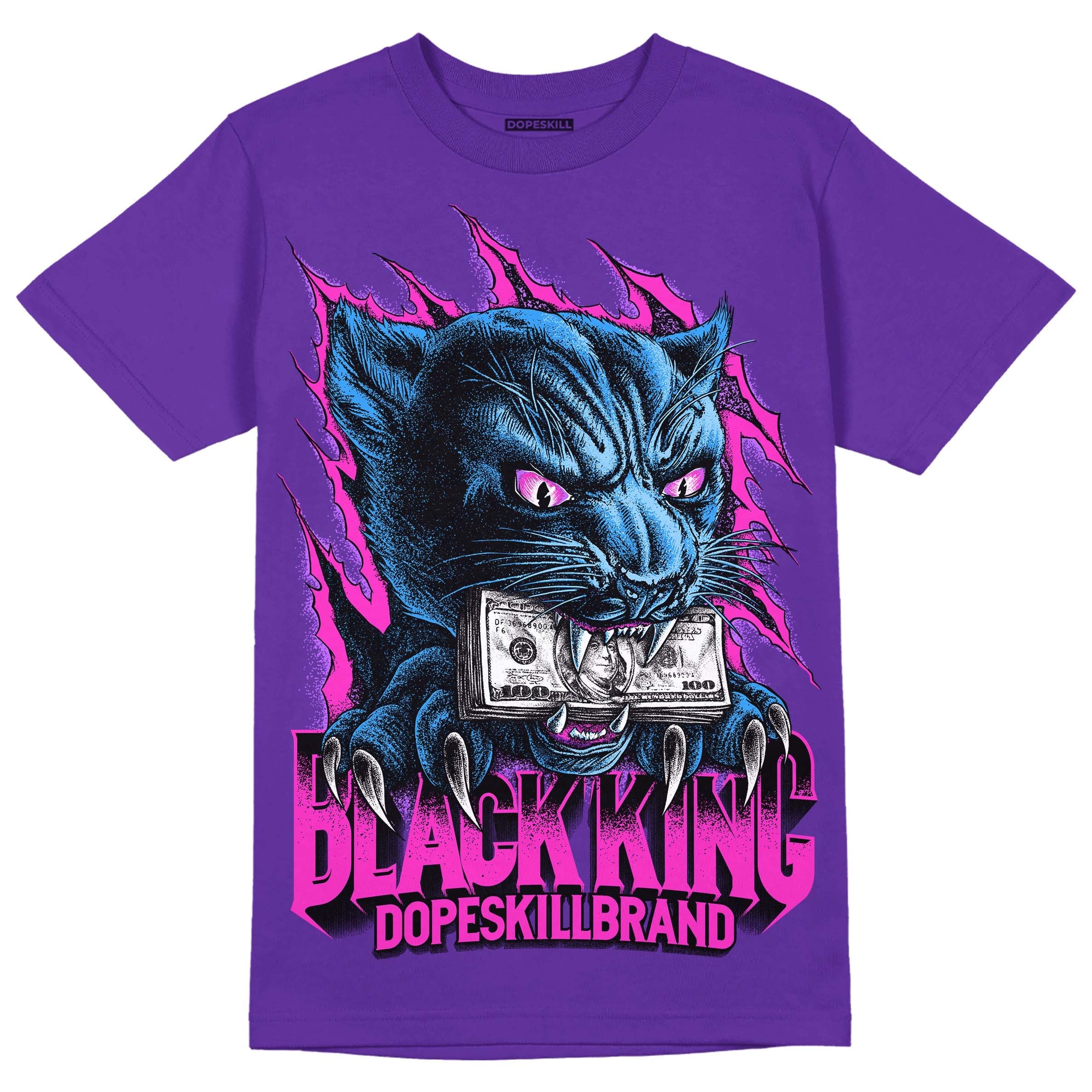 PURPLE Collection superstreetwear Purple T-shirt Black King Graphic