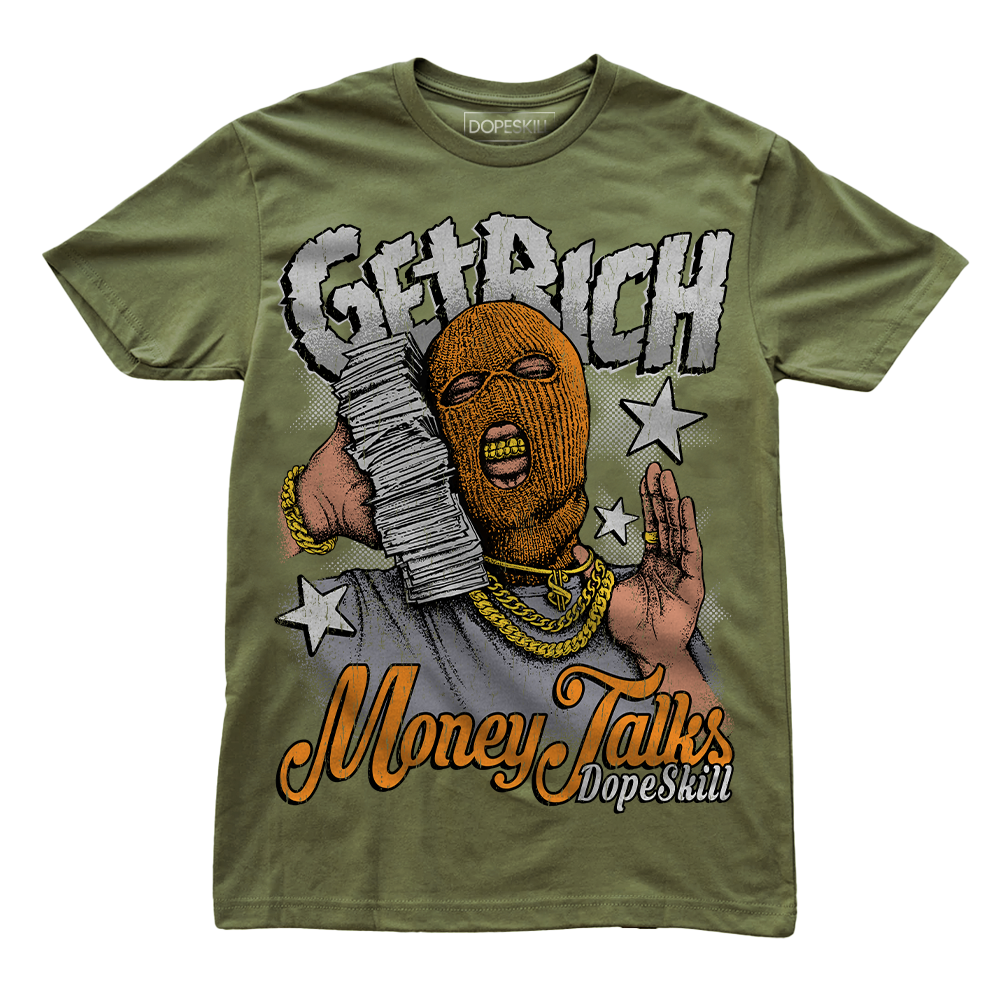 Olive 5s superstreetwear Olive T-shirt Get Rich Graphic