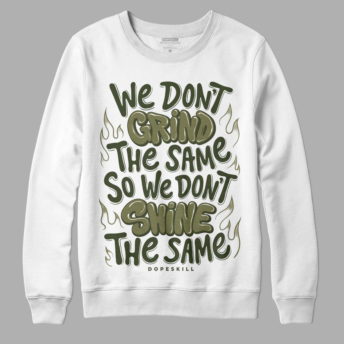 Craft Olive 4s superstreetwear Sweatshirt Grind Shine Graphic