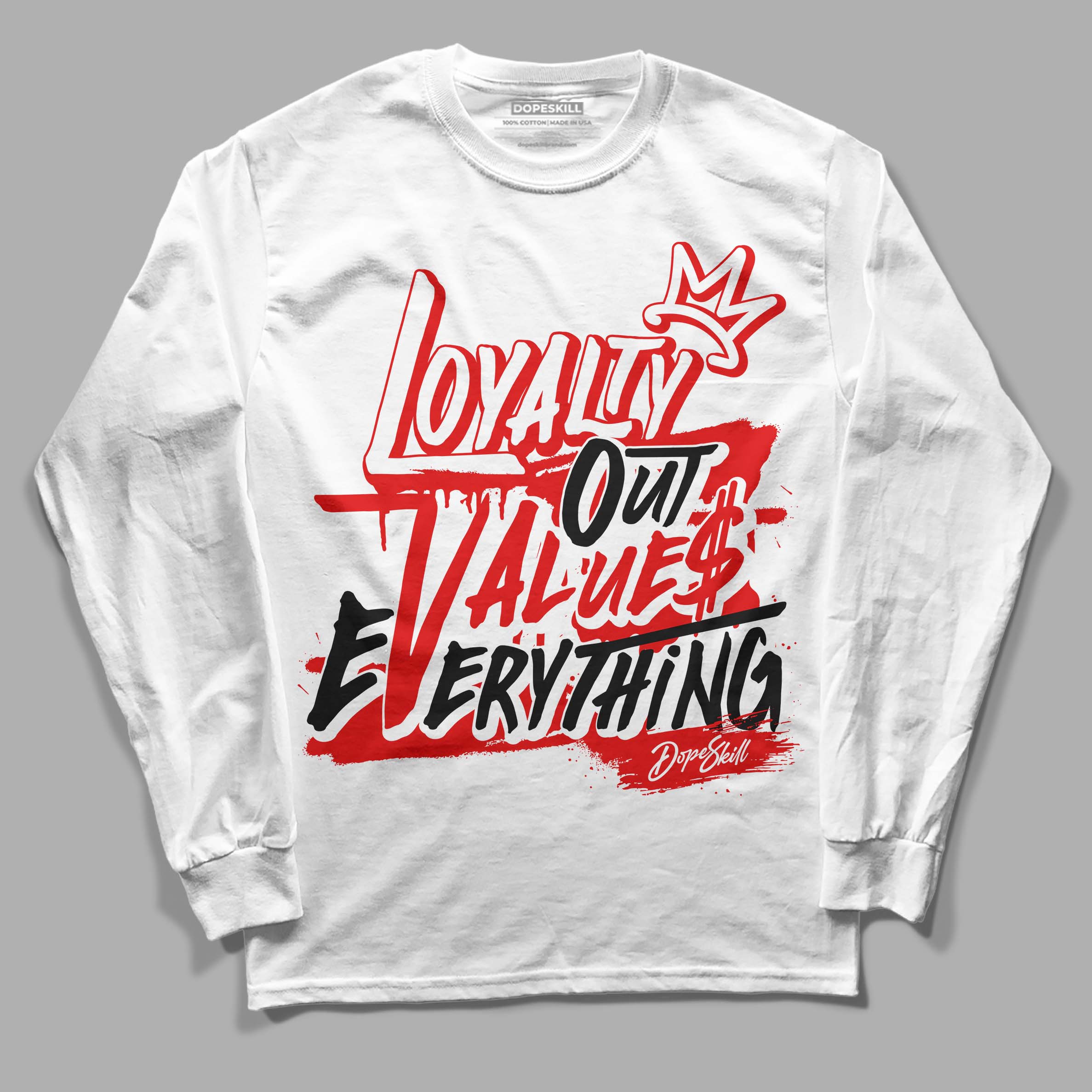 Red Cement 4S superstreetwear Long Sleeve T-Shirt LOVE Graphic