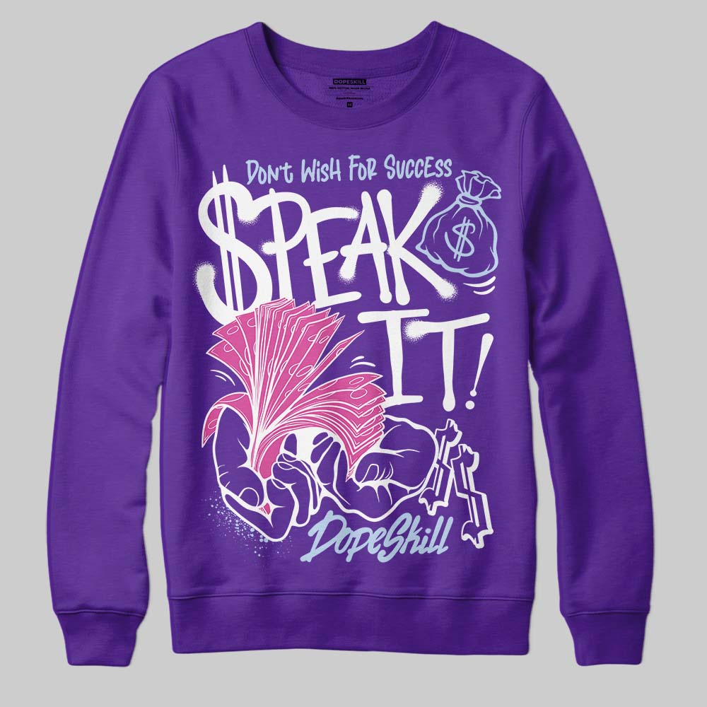 Grape 5s superstreetwear Sweatshirt Speak It Graphic