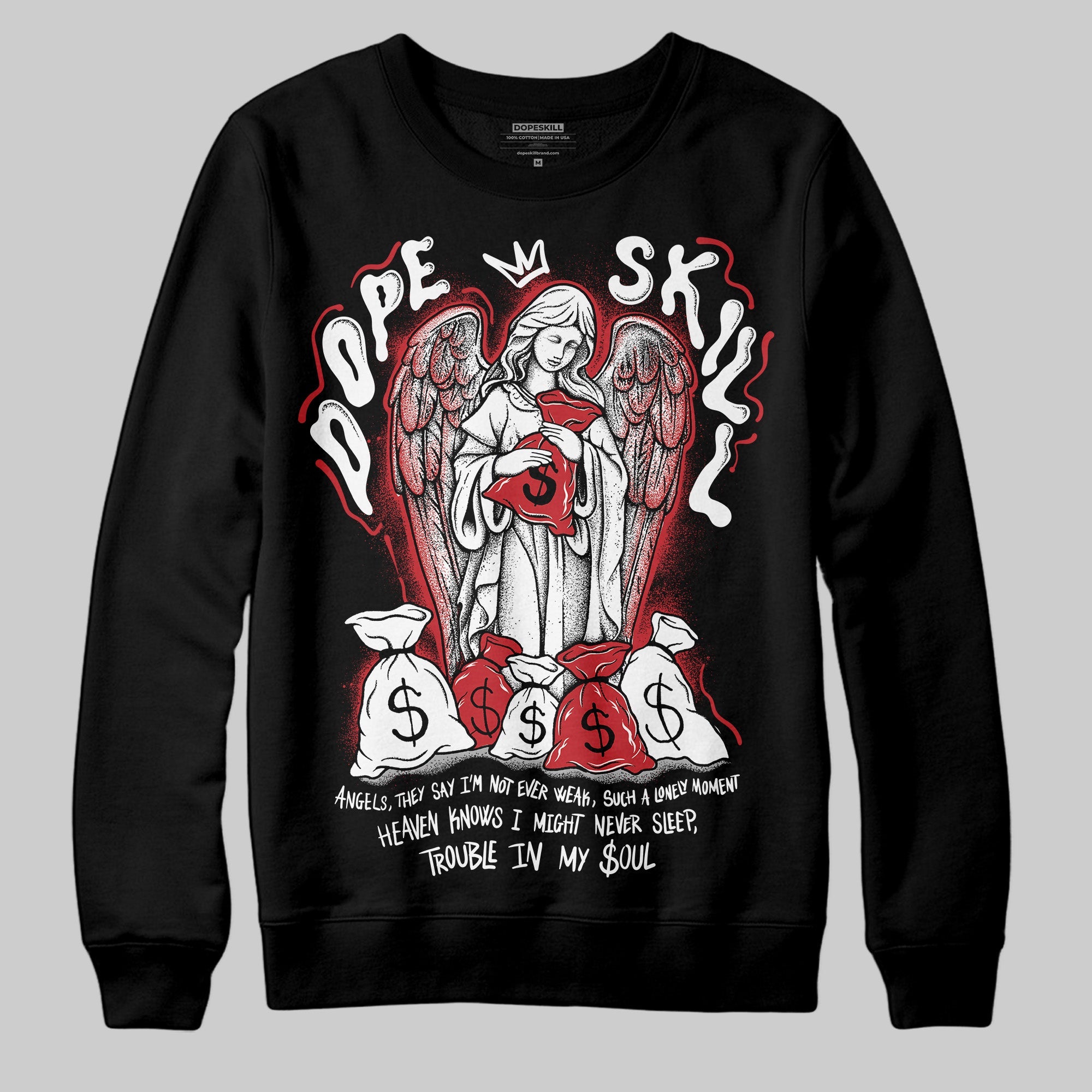 Bred Velvet 11s superstreetwear Sweatshirt Angels Graphic