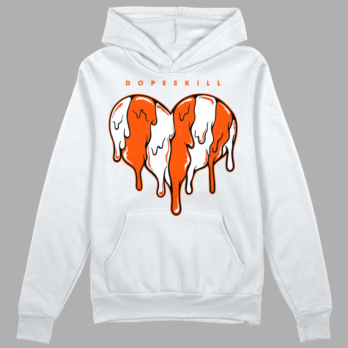 Orange Milk superstreetwear Hoodie Sweatshirt Slime Drip Heart Graphic