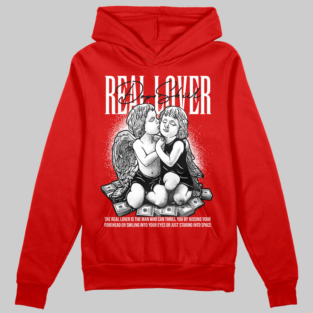 Bred Velvet 11s superstreetwear Red Hoodie Sweatshirt Real Lover Graphic