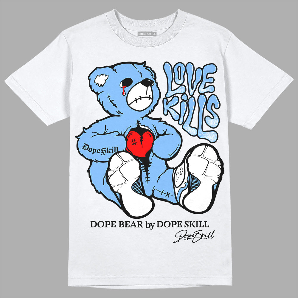 Powder Blue 9s superstreetwear T-Shirt Love Kills Graphic