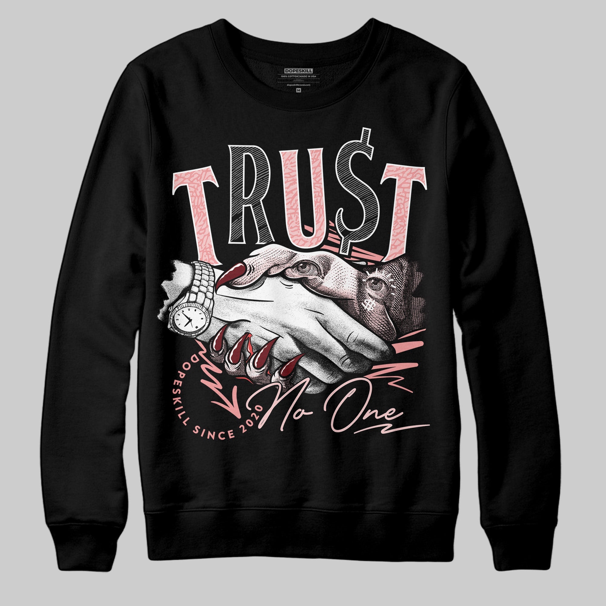 VALENTINE'S Day 3s superstreetwear Sweatshirt Trust No One Graphic