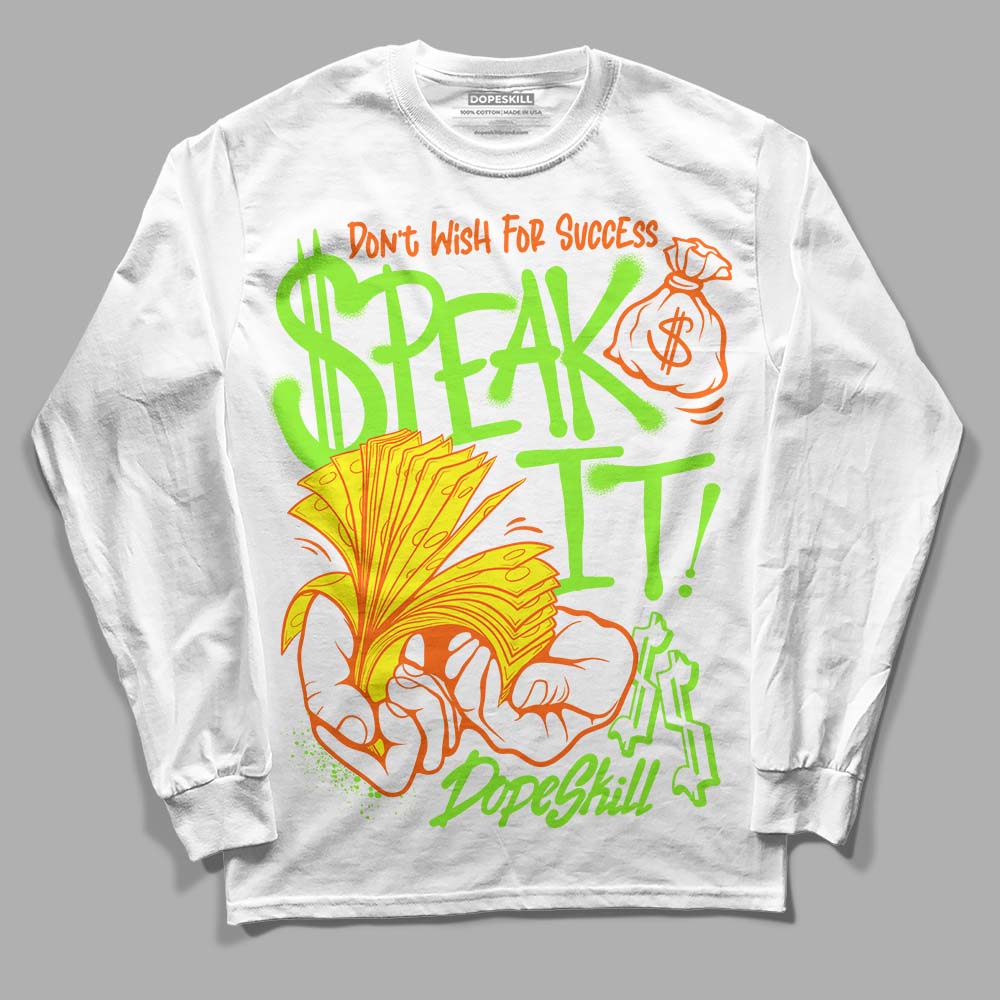 Neon Green Collection superstreetwear Long Sleeve T-Shirt Speak It Graphic