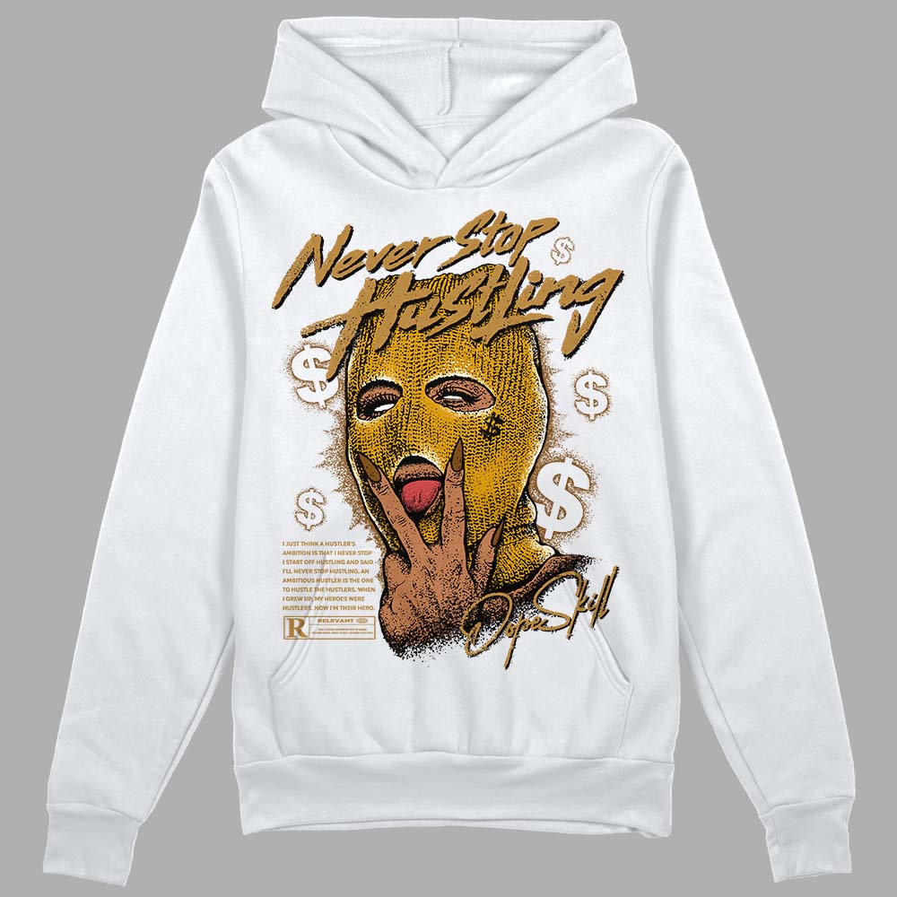 Wheat 13s superstreetwear Hoodie Sweatshirt Never Stop Hustling Graphic