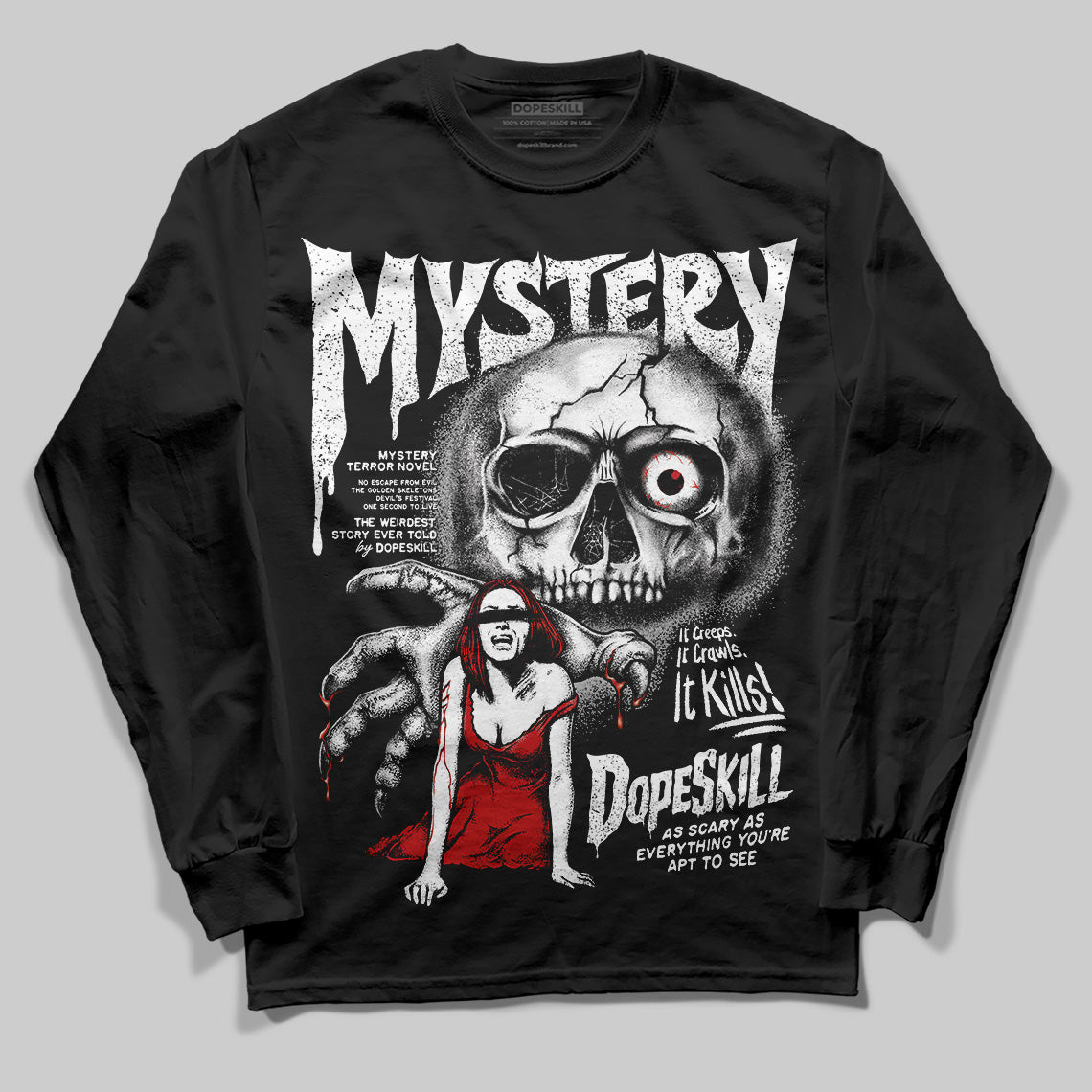 Bred Velvet 11s superstreetwear Long Sleeve T-Shirt Mystery Ghostly Grasp Graphic