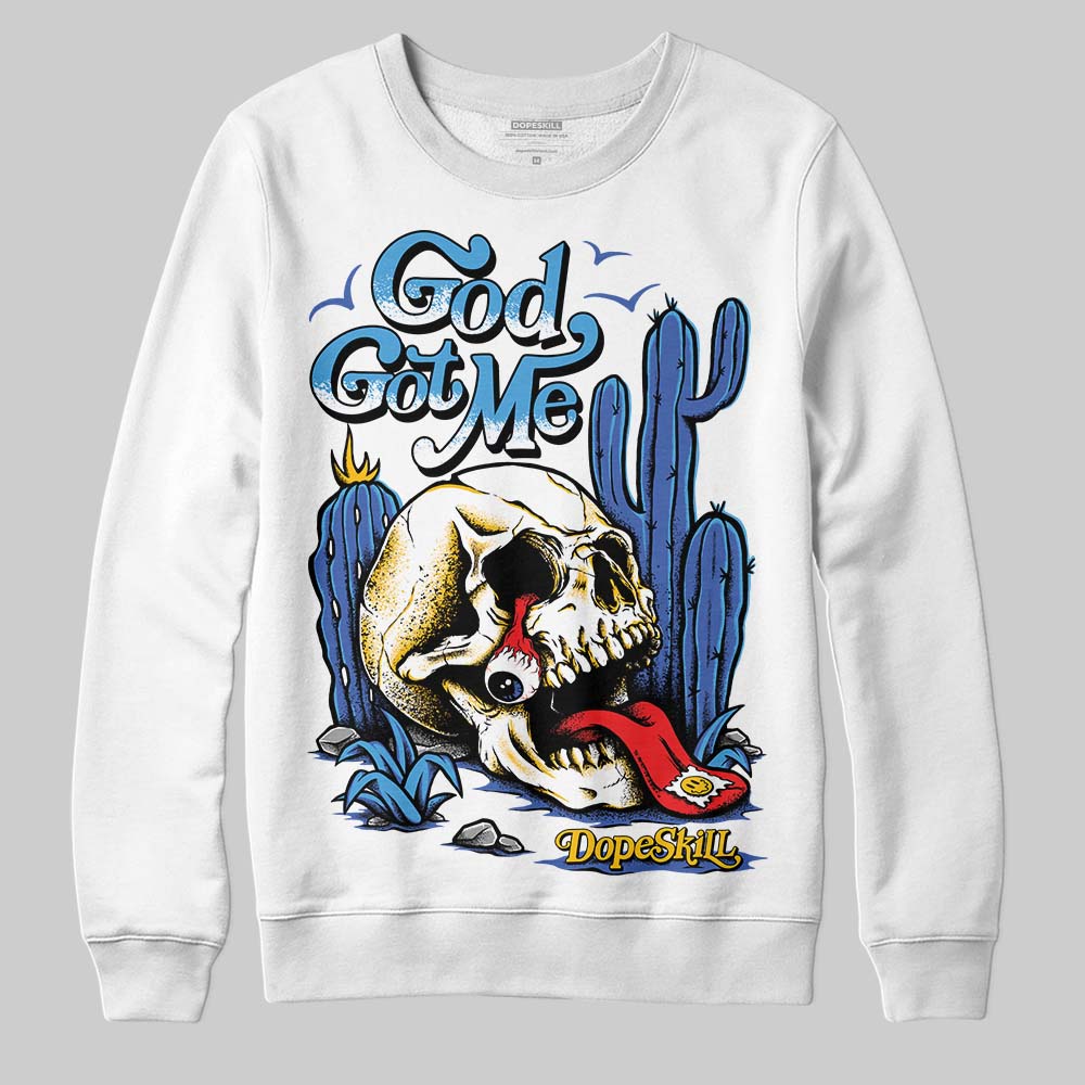 Royal Blue Collection superstreetwear Sweatshirt God Got Me Graphic