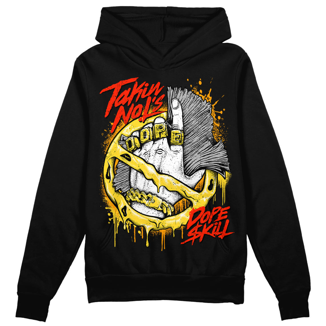 Black Tour Yellow AJ 4 Thunder superstreetwear Hoodie Sweatshirt Takin No L's Graphic