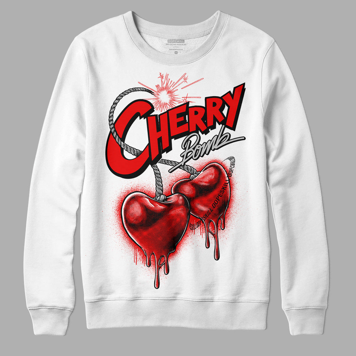 Cherry 12s superstreetwear Sweatshirt Cherry Bomb Graphic