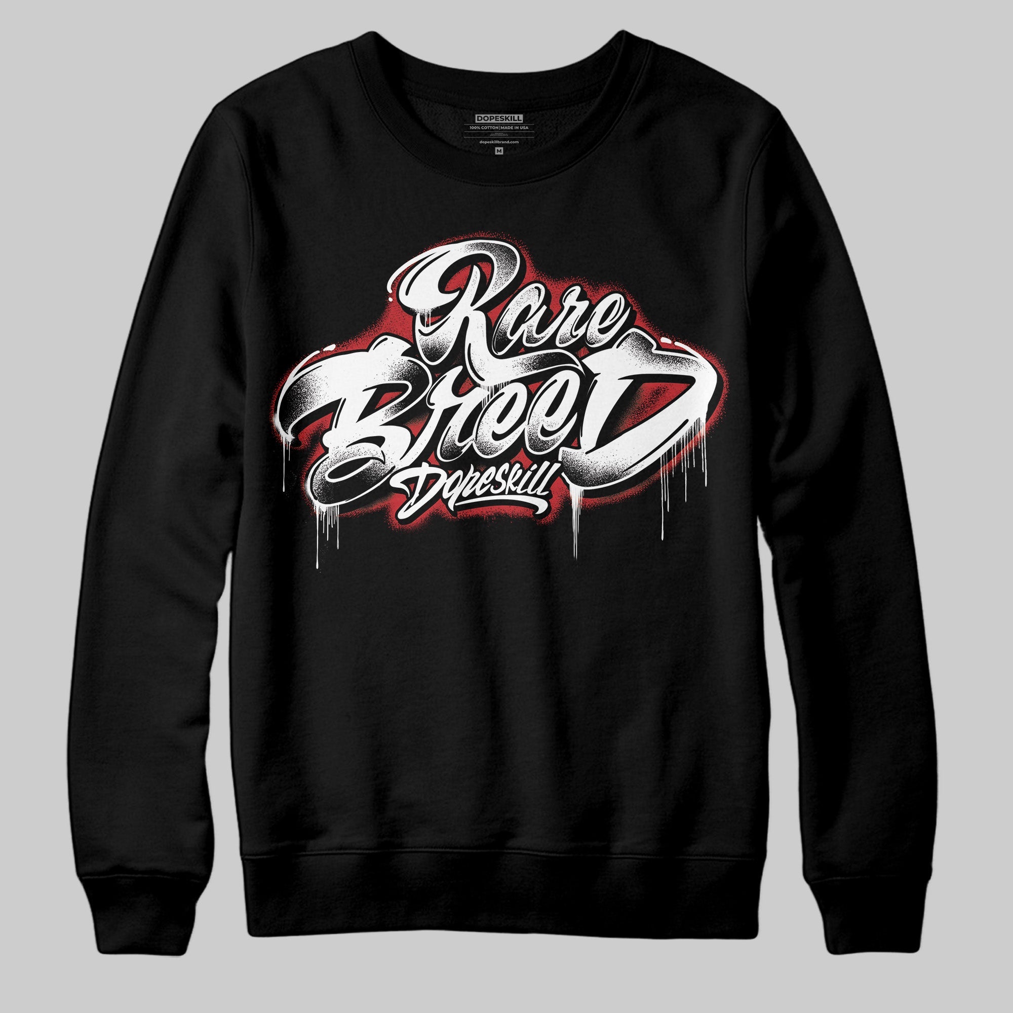 Bred 11s superstreetwear Sweatshirt Rare Breed Type Graphic