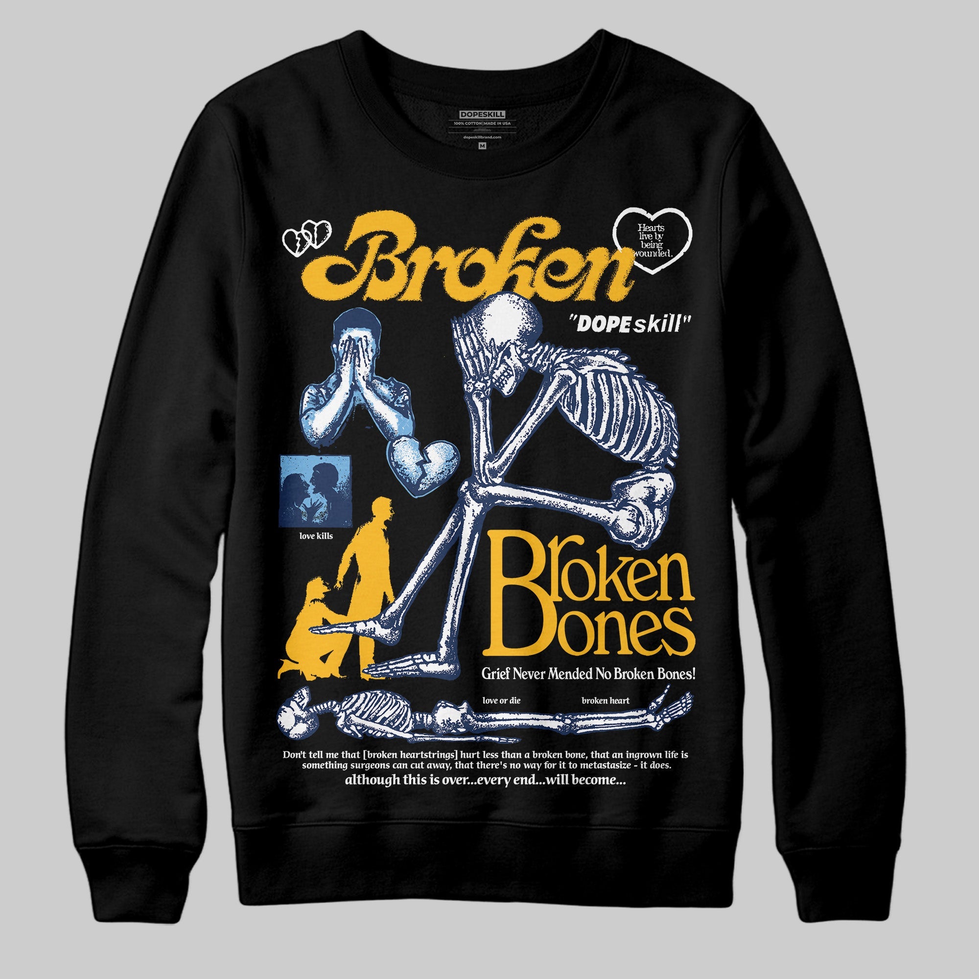 Retro Dunk From Above 4s superstreetwear Sweatshirt Broken Bones Graphic