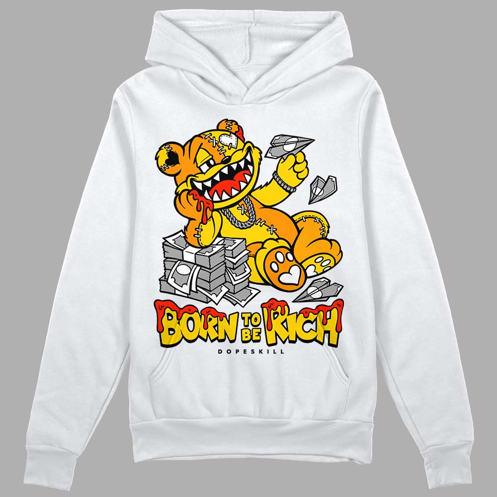 Yellow Ochre 6s superstreetwear Hoodie Sweatshirt Born To Be Rich Graphic