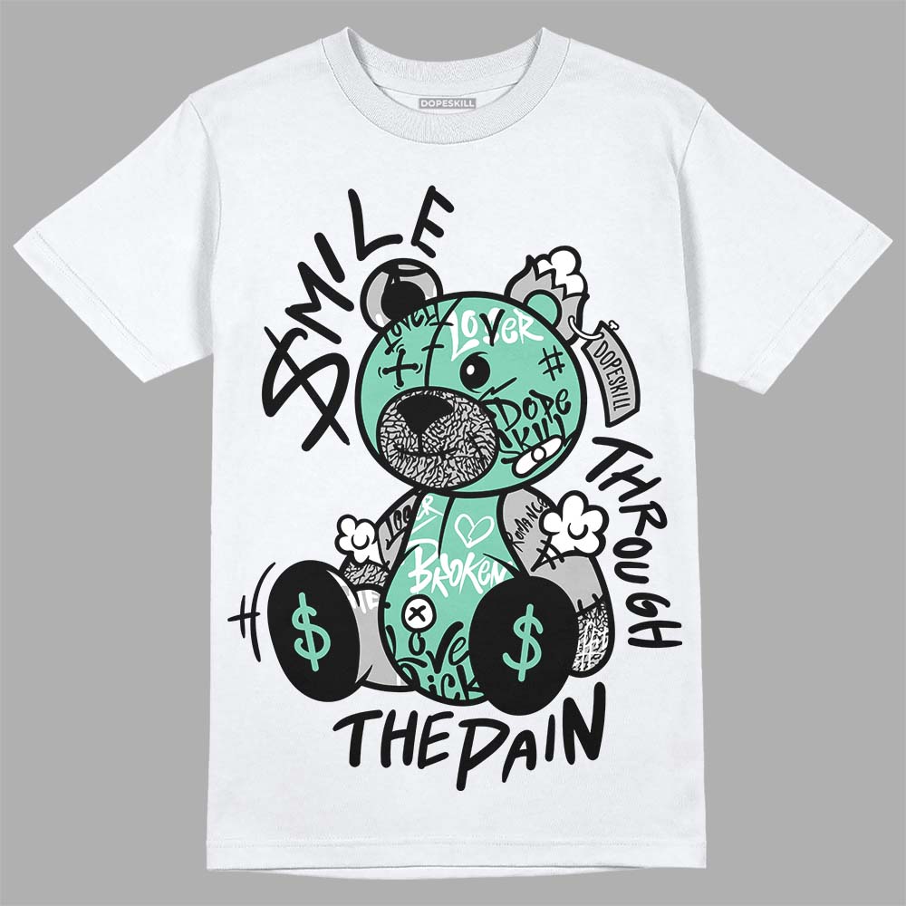 Green Glow 3s superstreetwear T-Shirt Smile Through The Pain Graphic