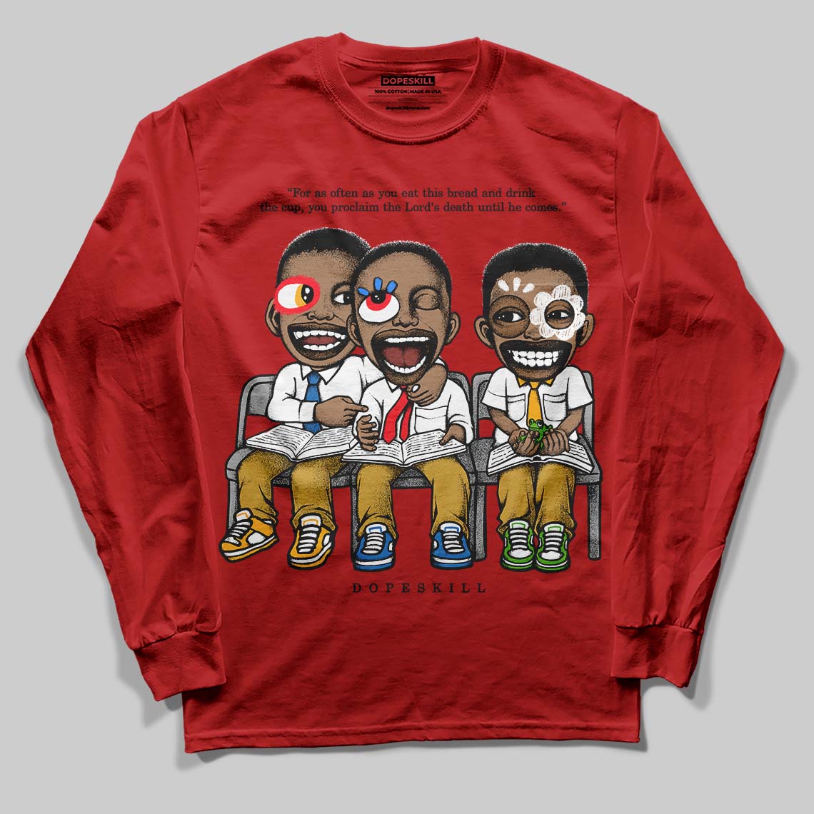 Red Collection superstreetwear Long Sleeve T-Shirt First Sunday Graphic