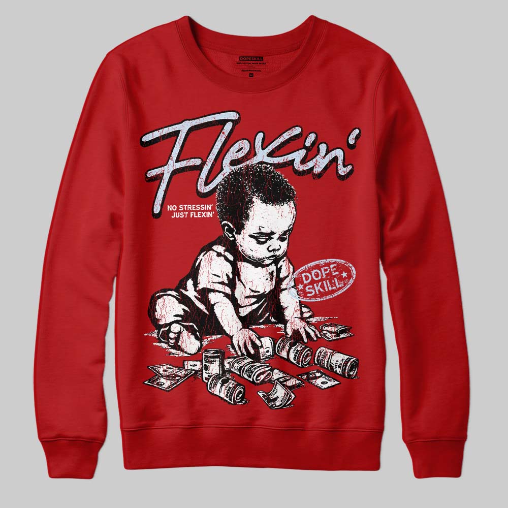 Cherry 11s superstreetwear Sweatshirt Flexin' Graphic