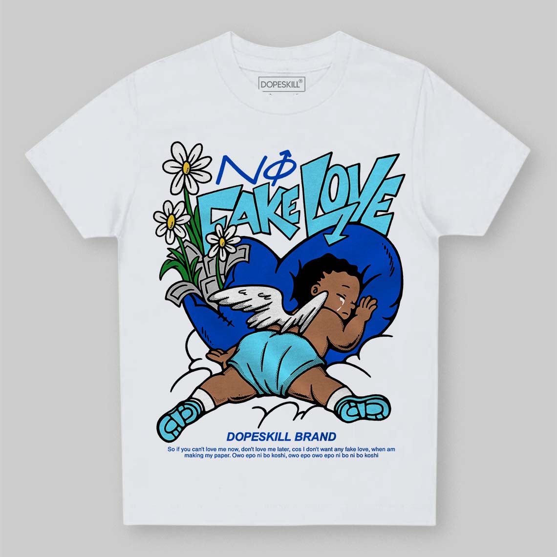 SB Dunk Argon superstreetwear Toddler Kids T-shirt No Fake Love Graphic