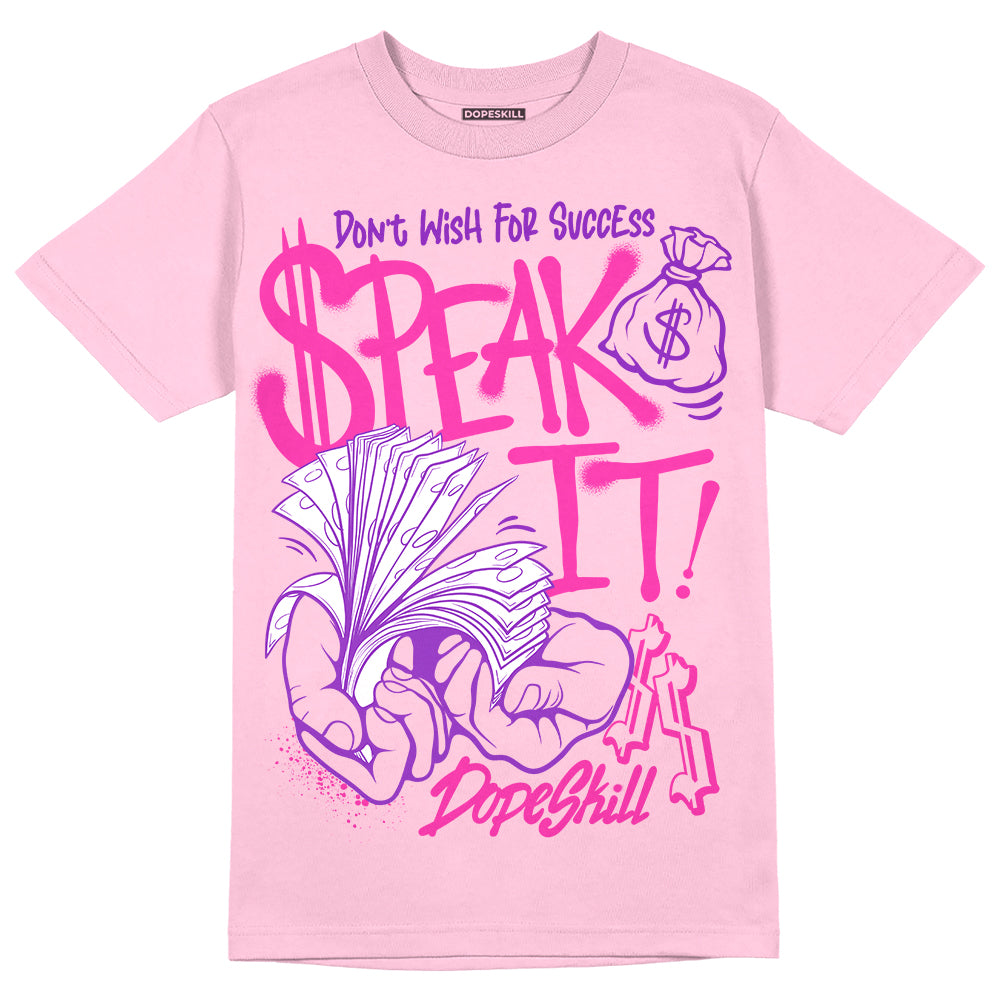 Pink Collection superstreetwear Pink T-shirt Speak It Graphic