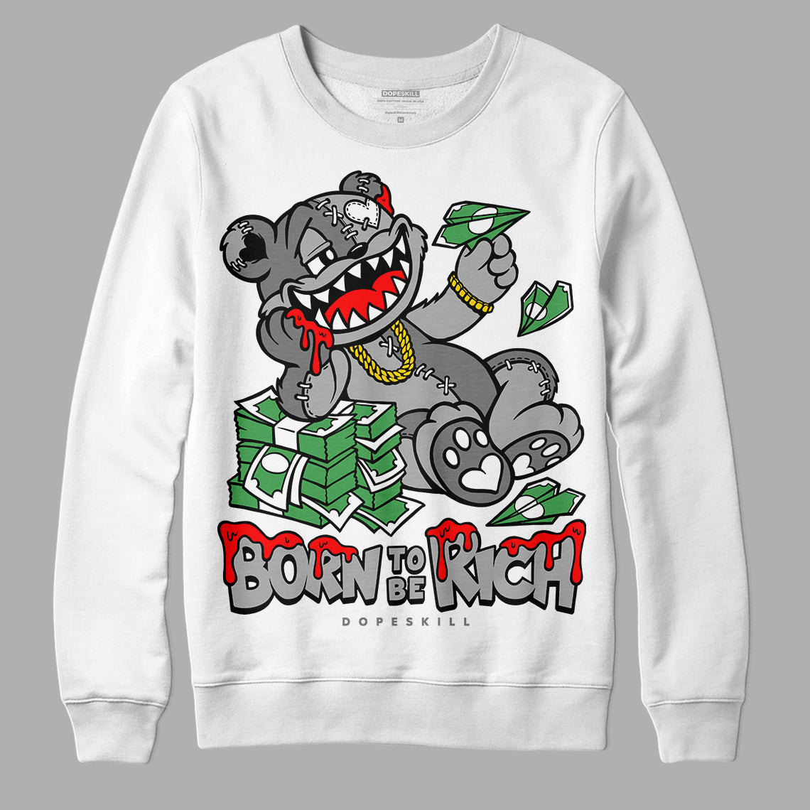 Stealth 12s superstreetwear Sweatshirt Born To Be Rich Graphic