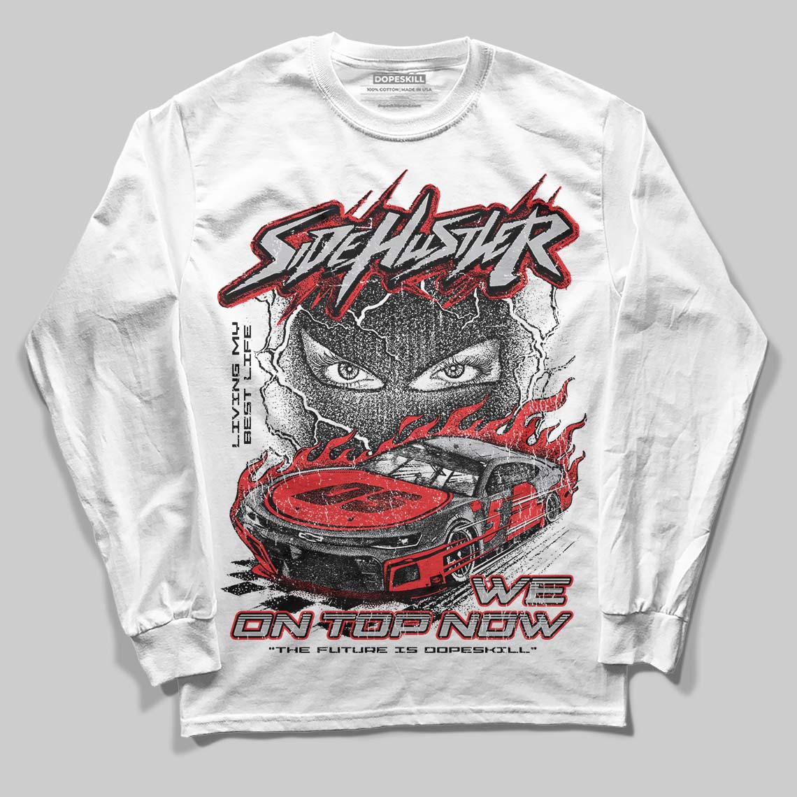 Grey Collection superstreetwear Long Sleeve T-Shirt New Side Hustler Graphic