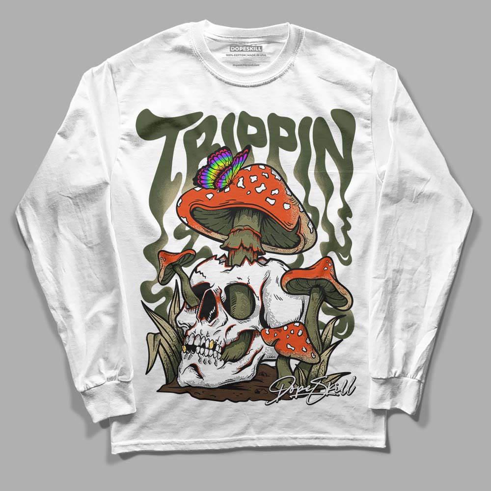 Olive Collection superstreetwear Long Sleeve T-Shirt Trippin Graphic