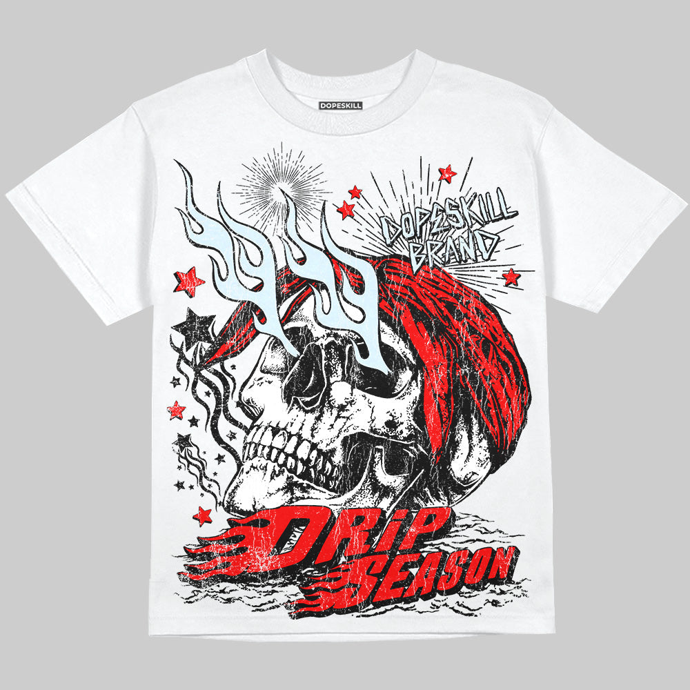 Cherry 11s superstreetwear Oversize Print T-Shirt Drip Season Graphic