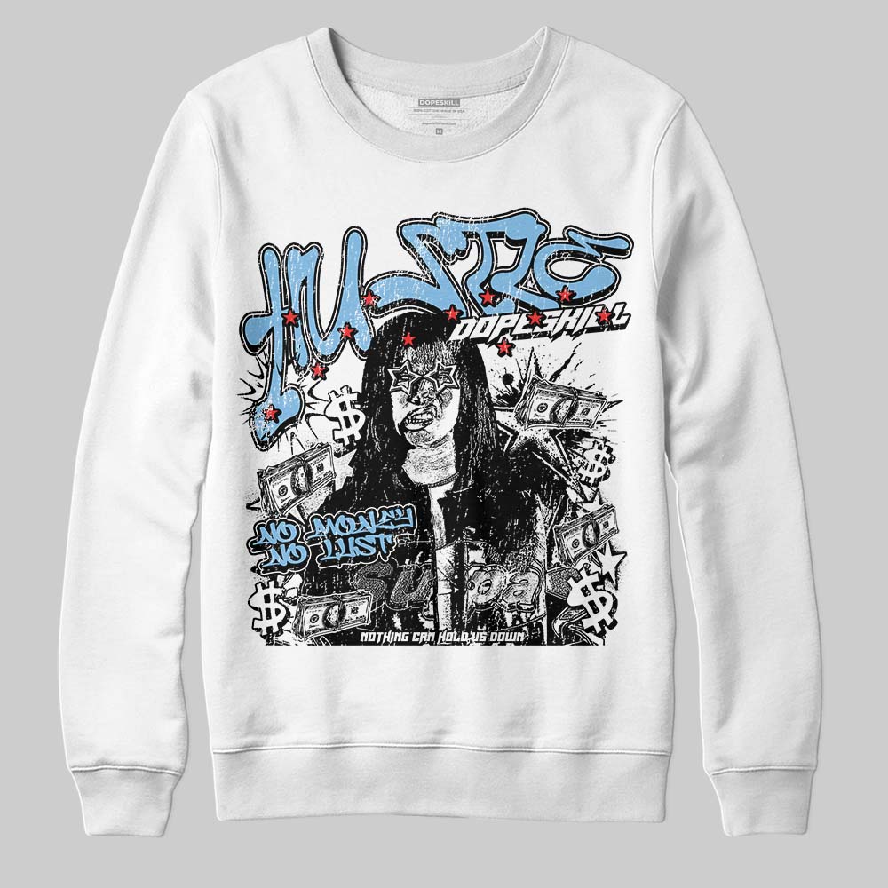 University Blue Collection superstreetwear Sweatshirt No Money No Lust Graphic