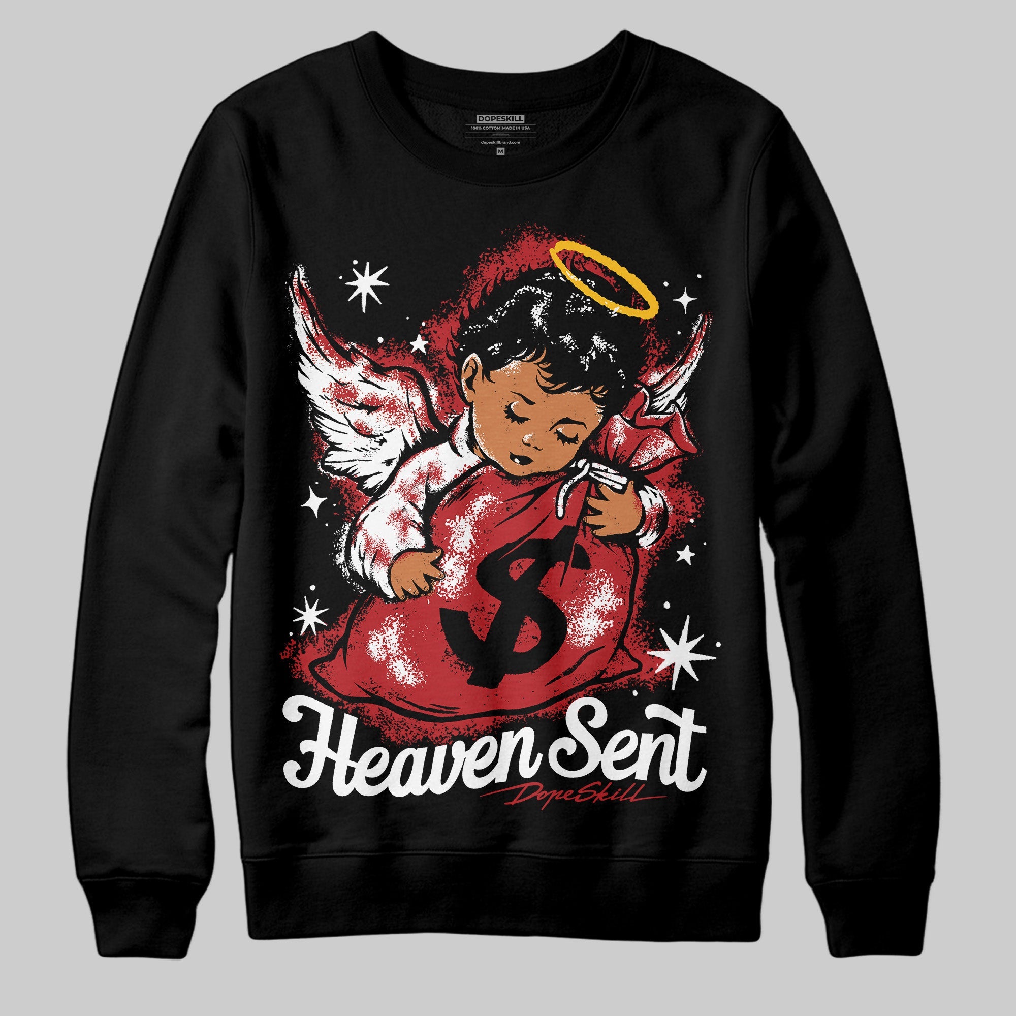 Flu Game 12s superstreetwear Sweatshirt Heaven Sent Graphic
