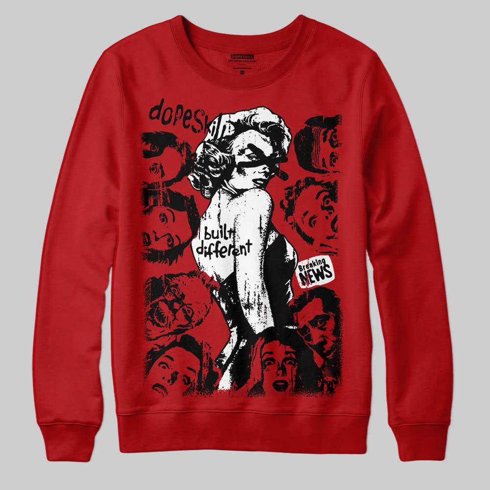 Cherry 11s superstreetwear Sweatshirt Built Different Graphic