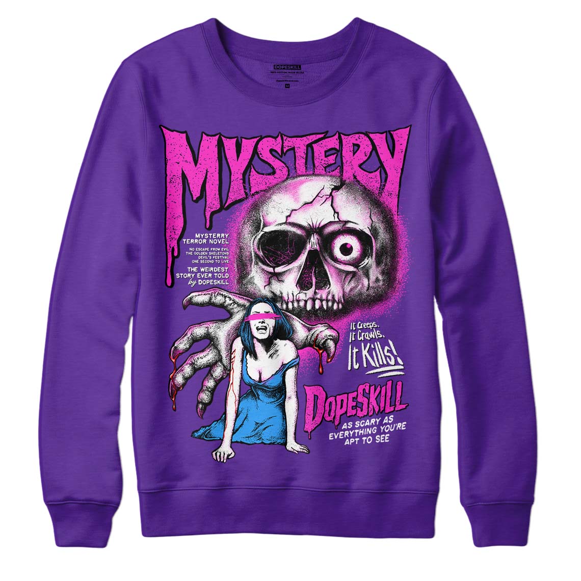 Court Purple 13s superstreetwear Purple Sweatshirt Mystery Ghostly Grasp Graphic