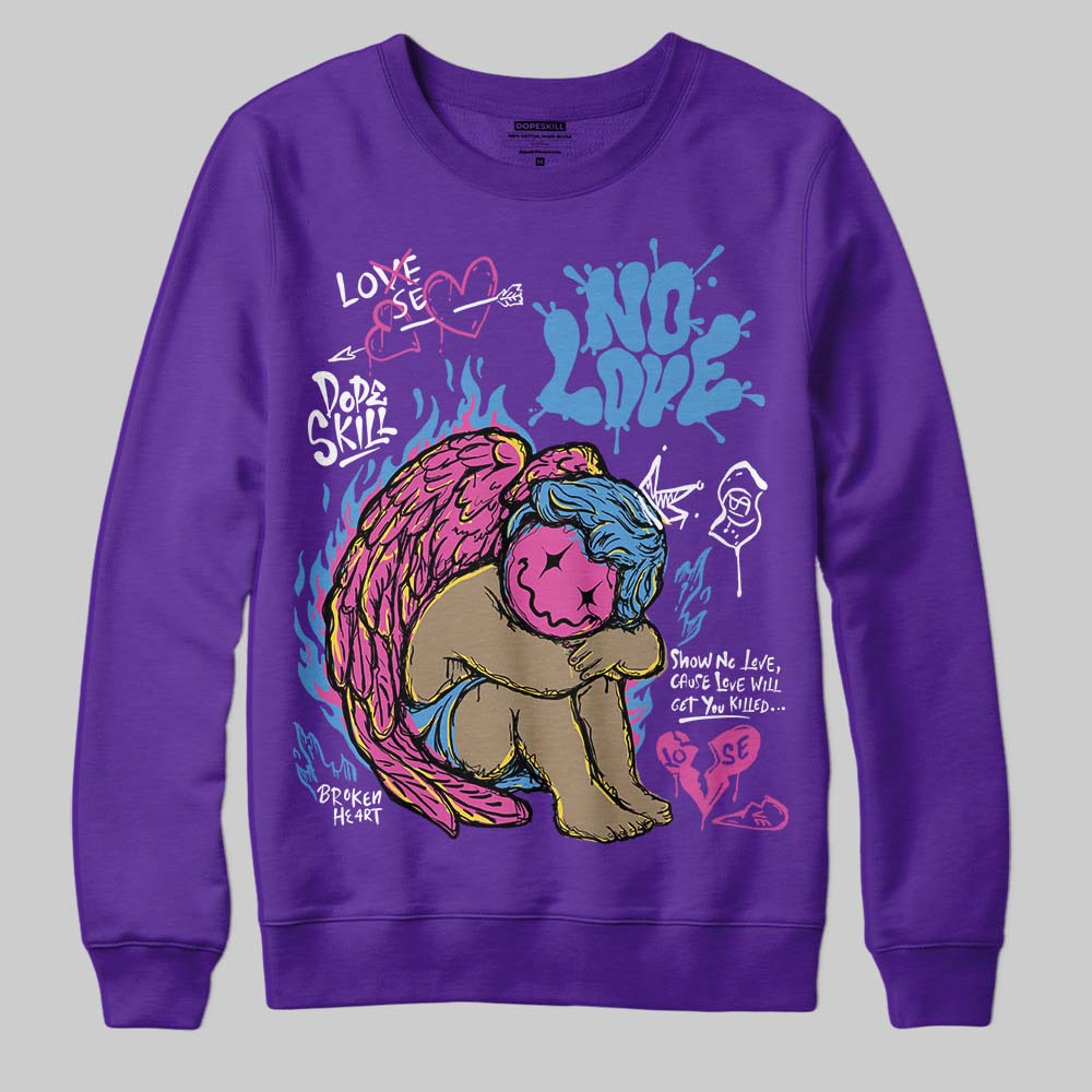 PURPLE Collection superstreetwear Sweatshirt No Love Graphic