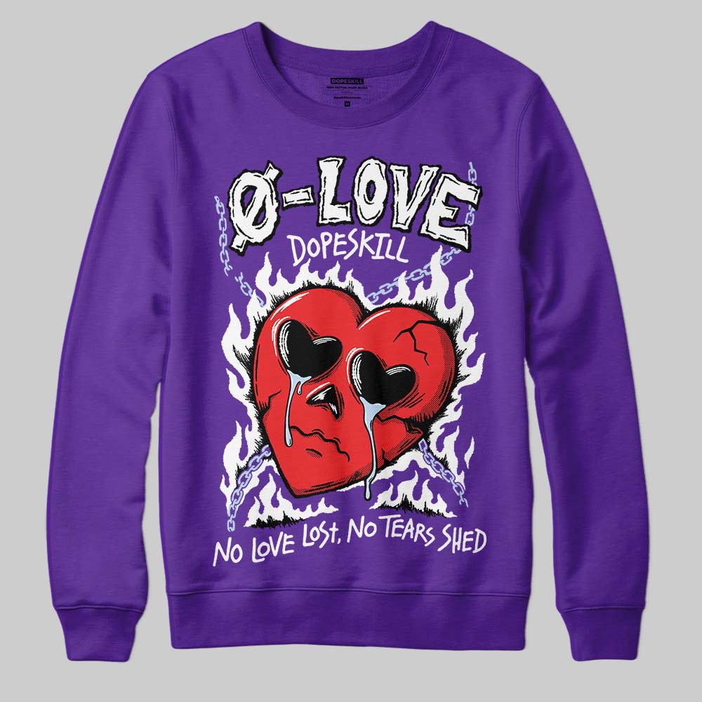 Grape 5s superstreetwear Sweatshirt Crying Heart Graphic