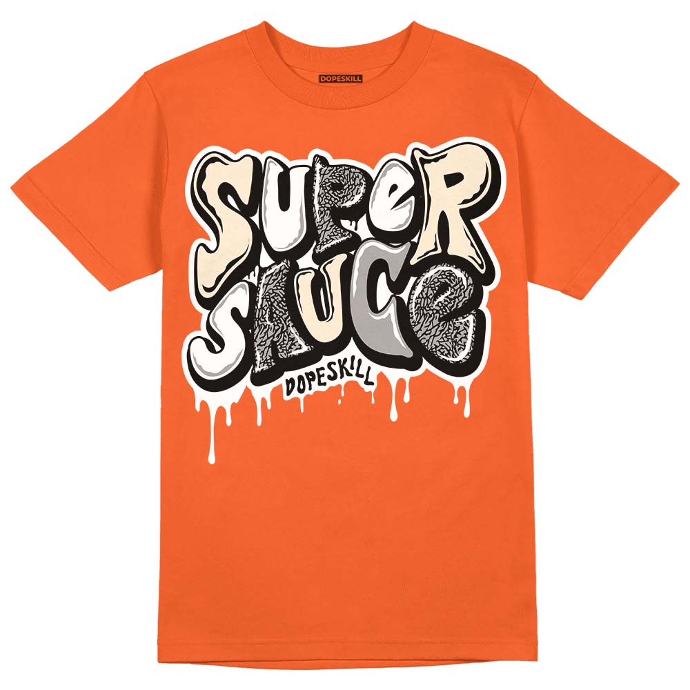 Georgia Peach 3s superstreetwear Orange T-shirt Super Sauce Graphic