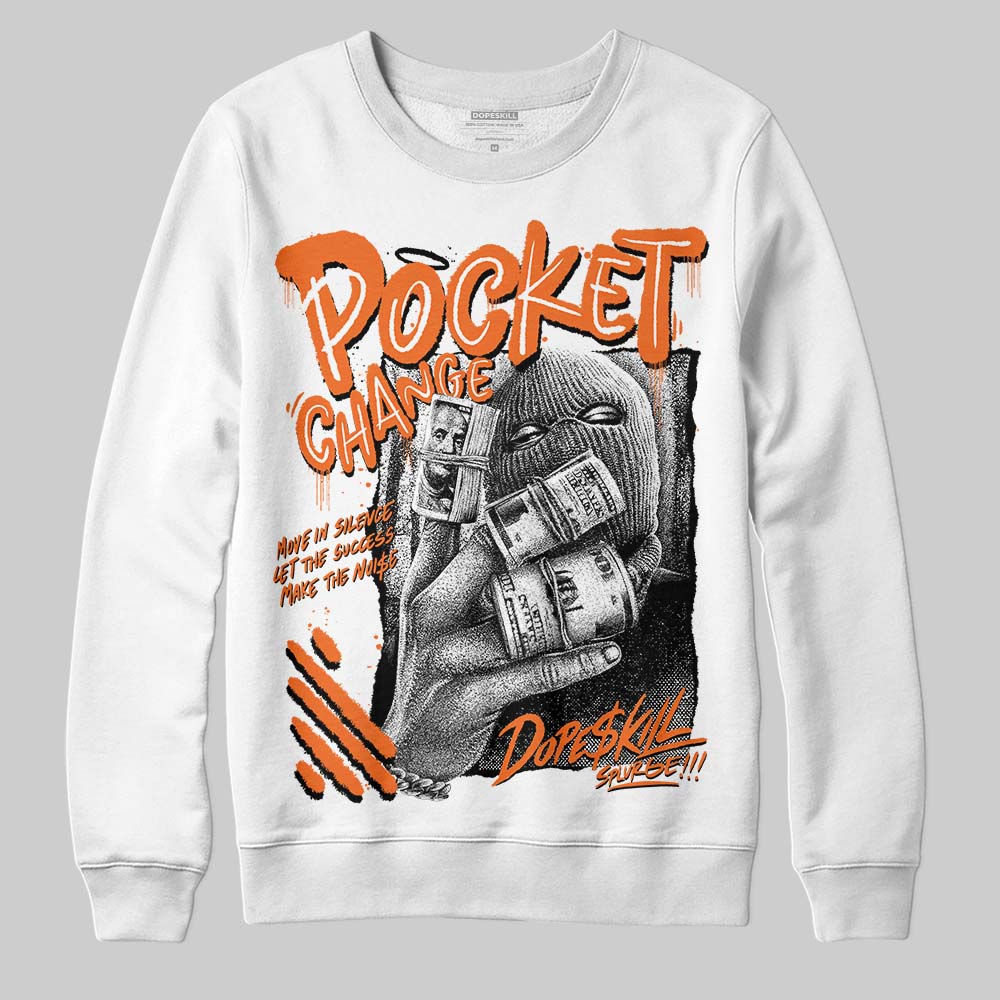 Orange Black White superstreetwear Sweatshirt Pocket Change Graphic