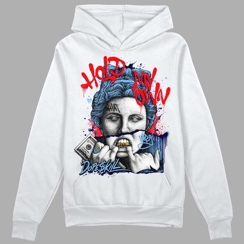 Powder Blue 9s superstreetwear Hoodie Sweatshirt Hold My Own Graphic
