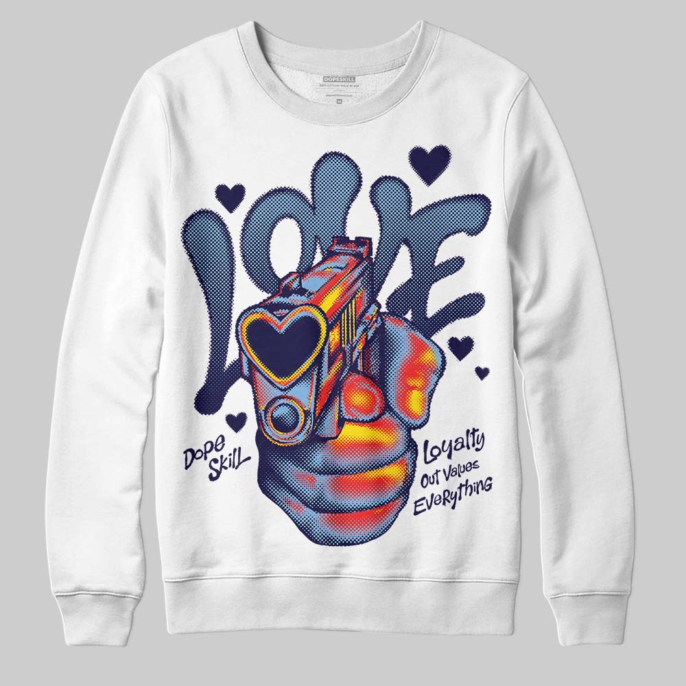 University Blue 6s superstreetwear Sweatshirt Love Shot Graphic