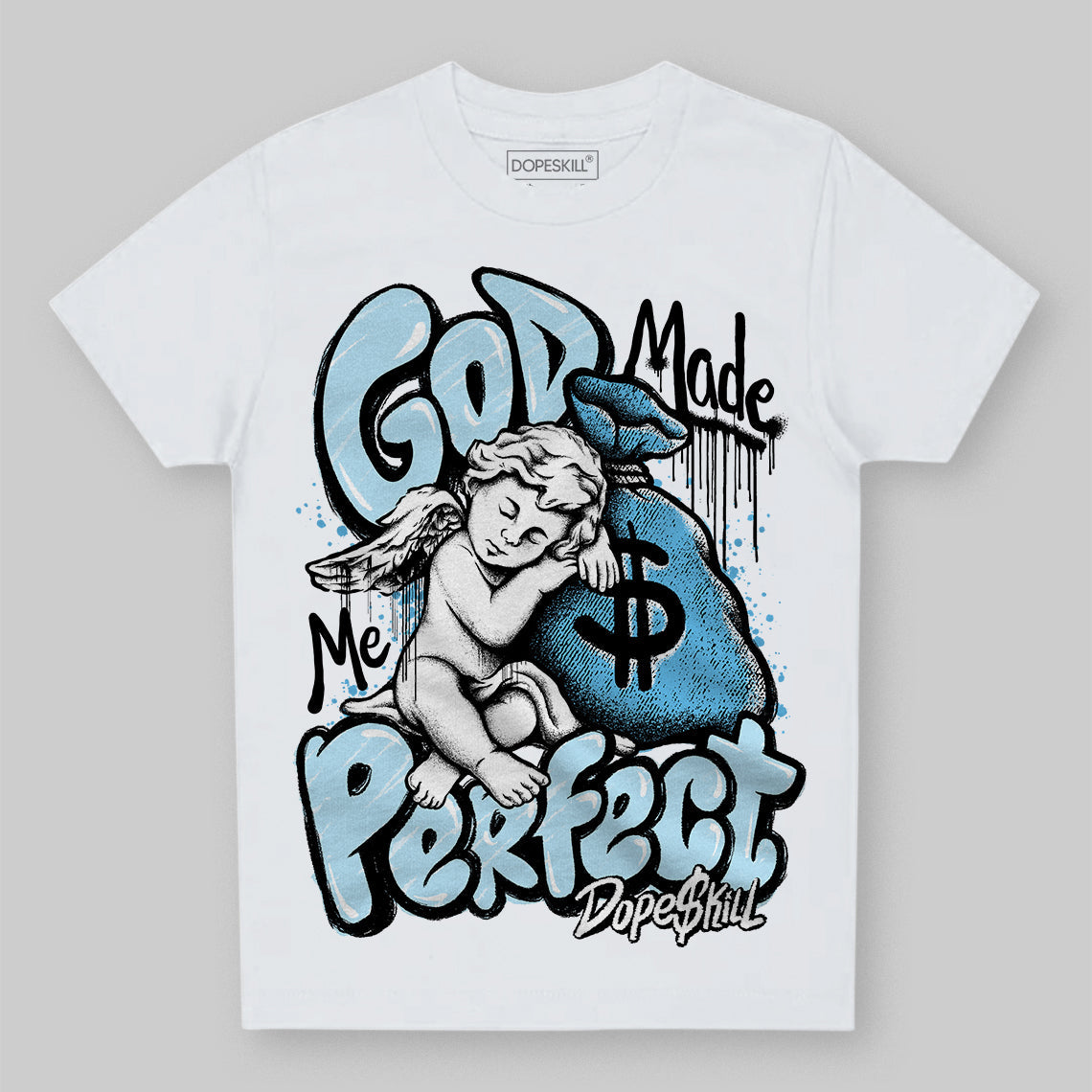 Legend Blue 11s superstreetwear Toddler Kids T-shirt God Made Me Perfect Graphic