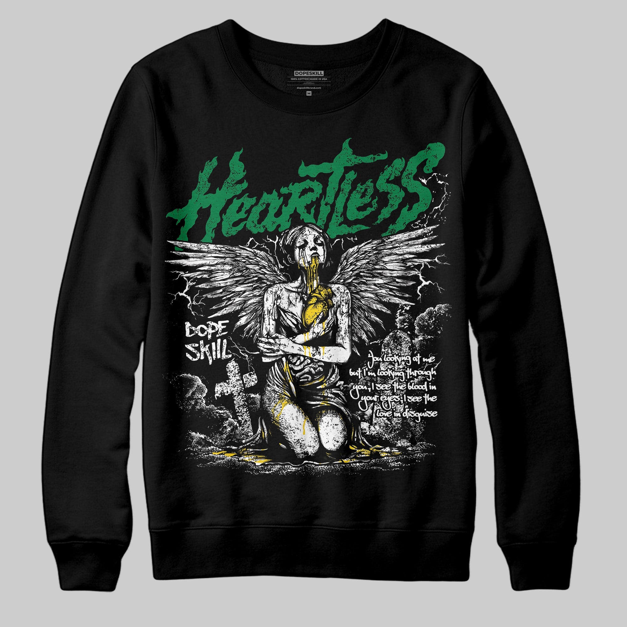 Green Collection superstreetwear Sweatshirt Heartless Graphic