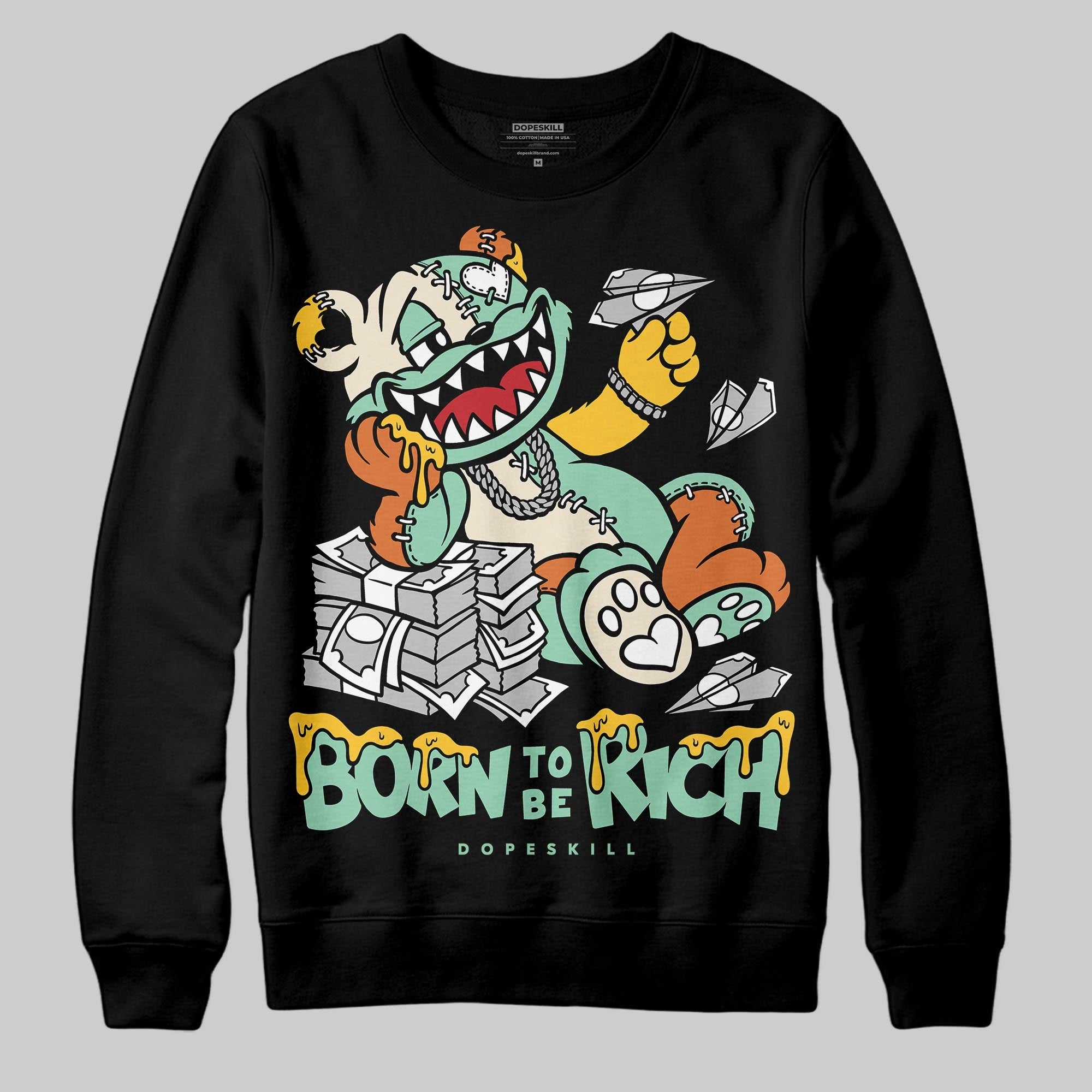 SB Dunk ¡°Rodeo¡± superstreetwear Sweatshirt Born To Be Rich Graphic
