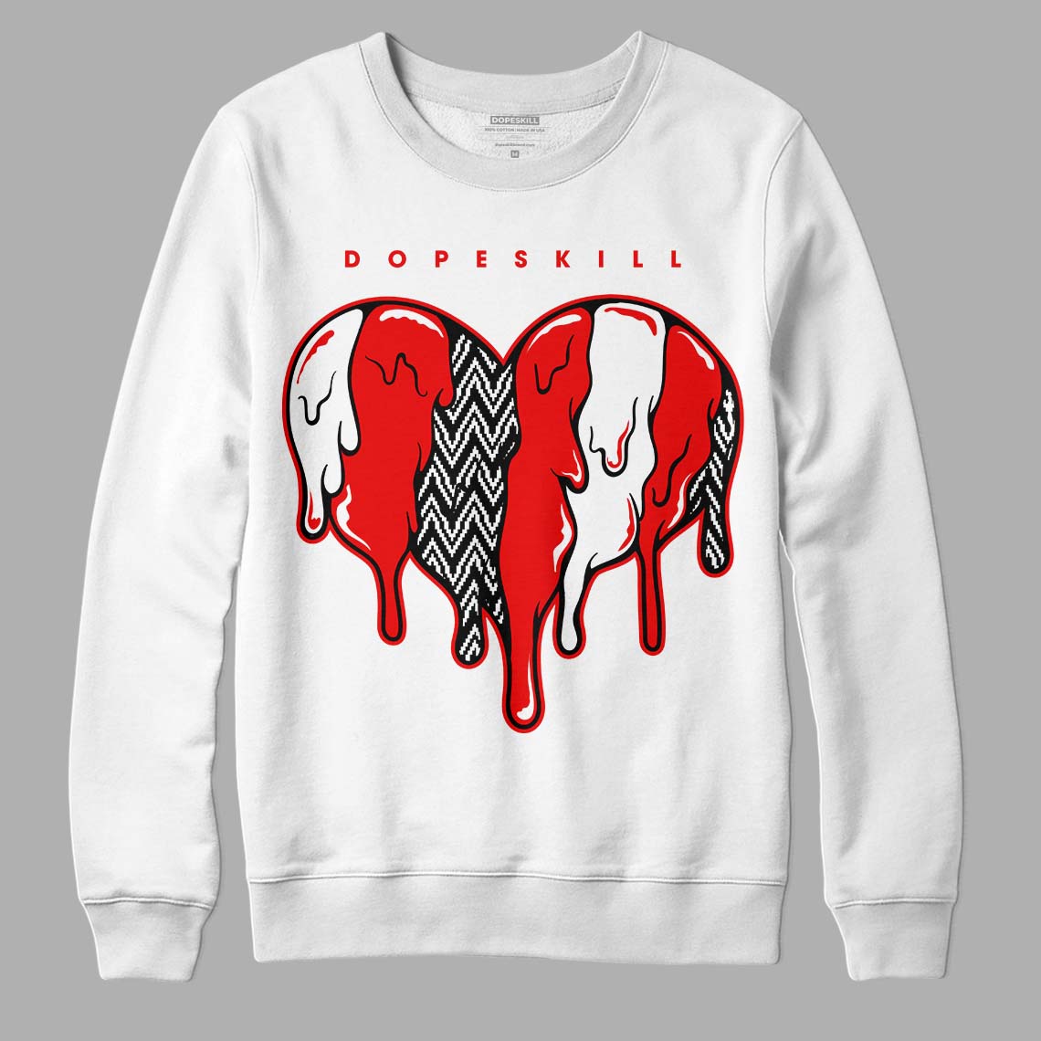 Cherry 12s superstreetwear Sweatshirt Slime Drip Heart Graphic