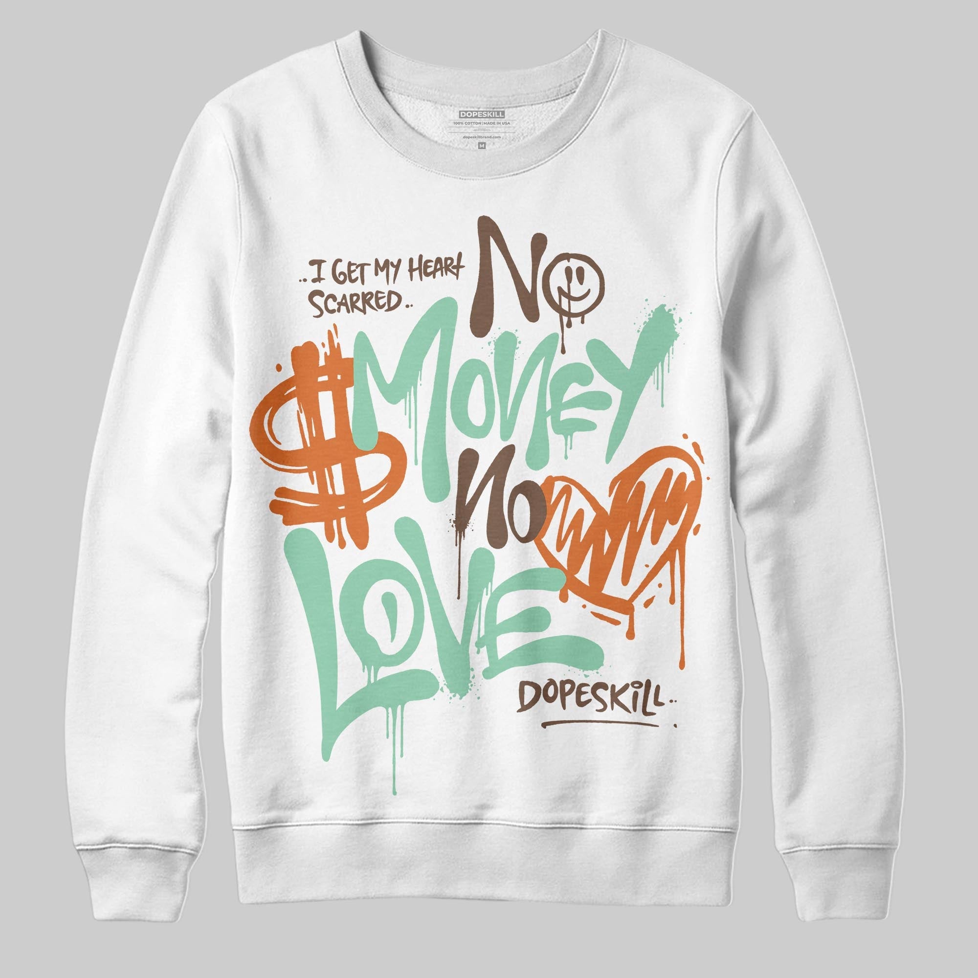 SB Dunk ¡°Rodeo¡± superstreetwear Sweatshirt No Money No Love Typo Graphic