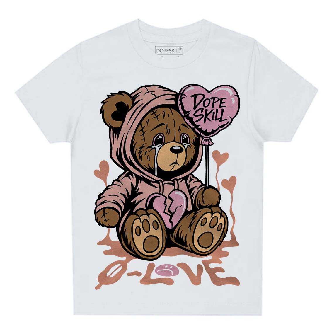 Legend Pink 11s superstreetwear Toddler Kids T-shirt Broken Bear Graphic