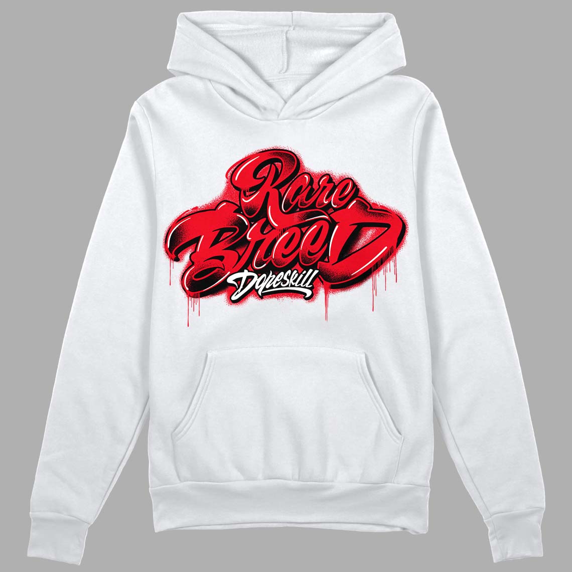 Red Thunder 4s superstreetwear Hoodie Sweatshirt Rare Breed Type Graphic